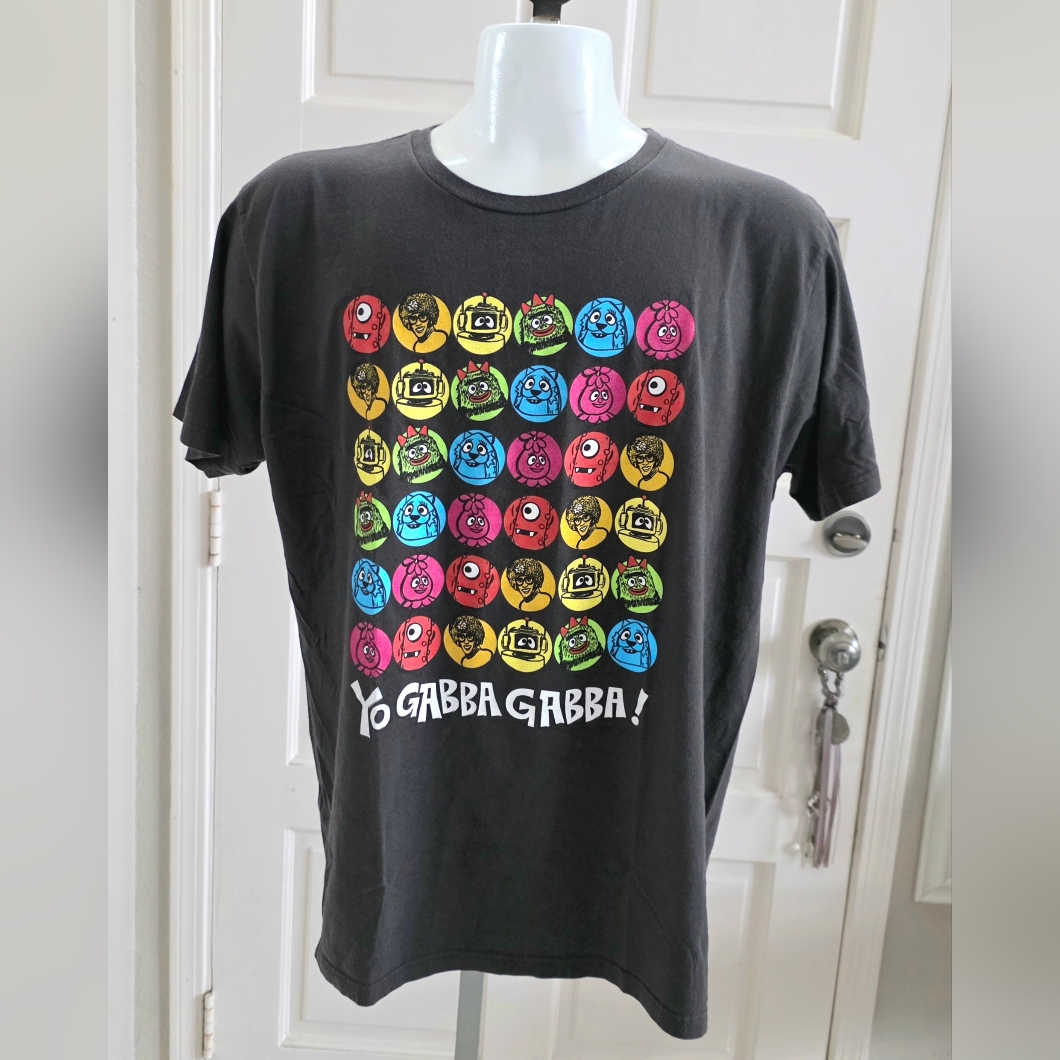 Yo Gabba Gabba Party In My City Tour  Adult Unisex Rare Concert Shirt Double